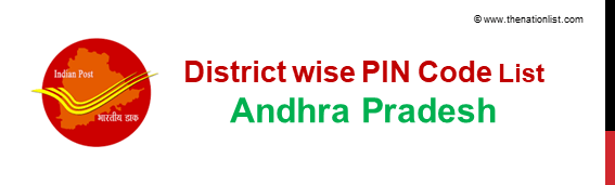 District wise PIN Code List of Andhra Pradesh
