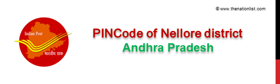 Pincode of SPSR Nellore district Andhra Pradesh