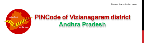 Pincode of Vizianagaram district Andhra Pradesh