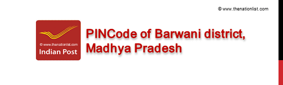 Pincode of Barwani district Madhya Pradesh