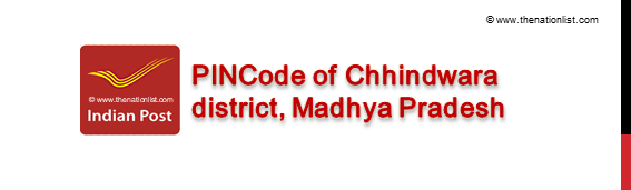 Pincode of Chhindwara district Madhya Pradesh